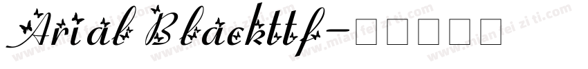 Arial Blackttf字体转换